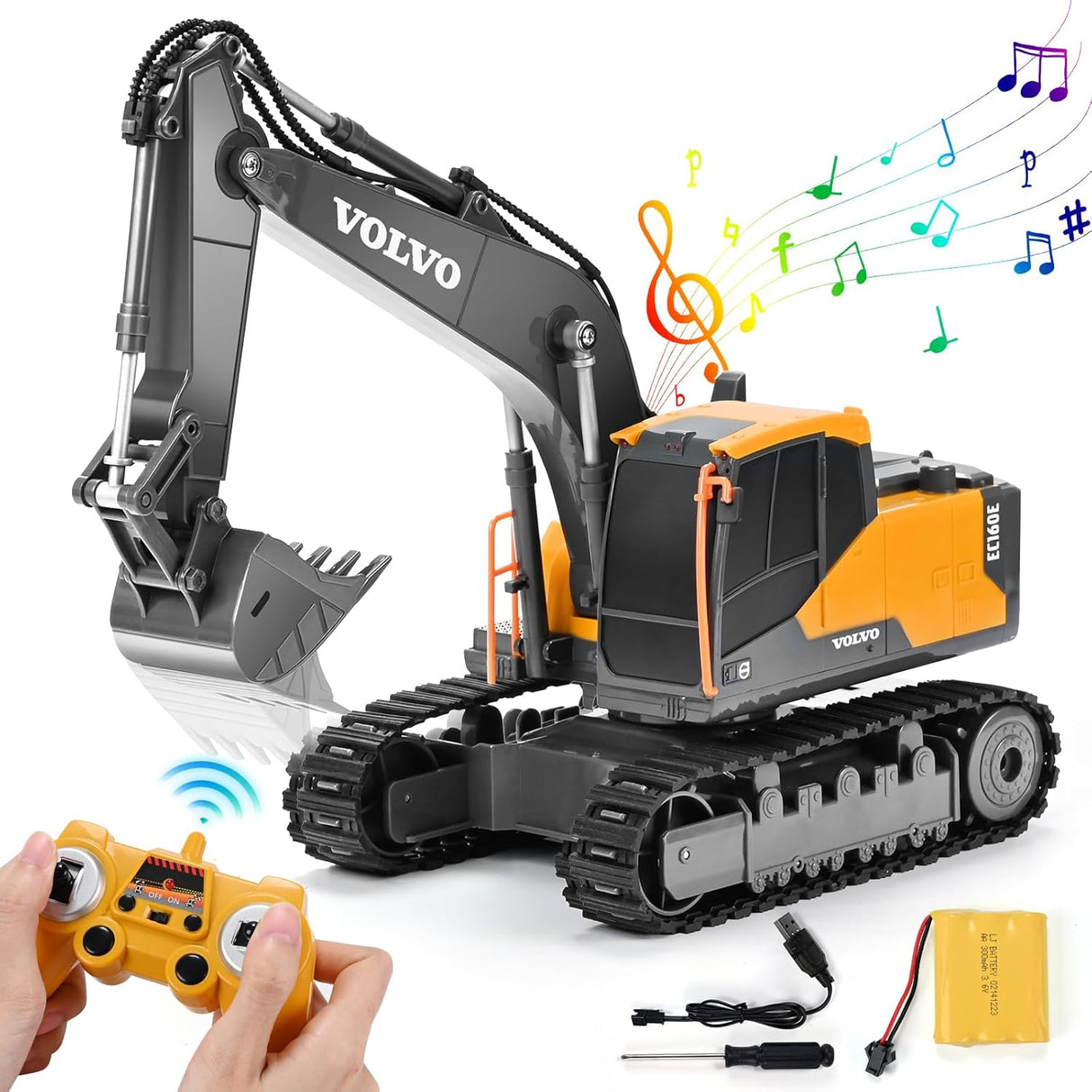 WL TOYS Remote Control Excavator Full Function Construction Vehicle