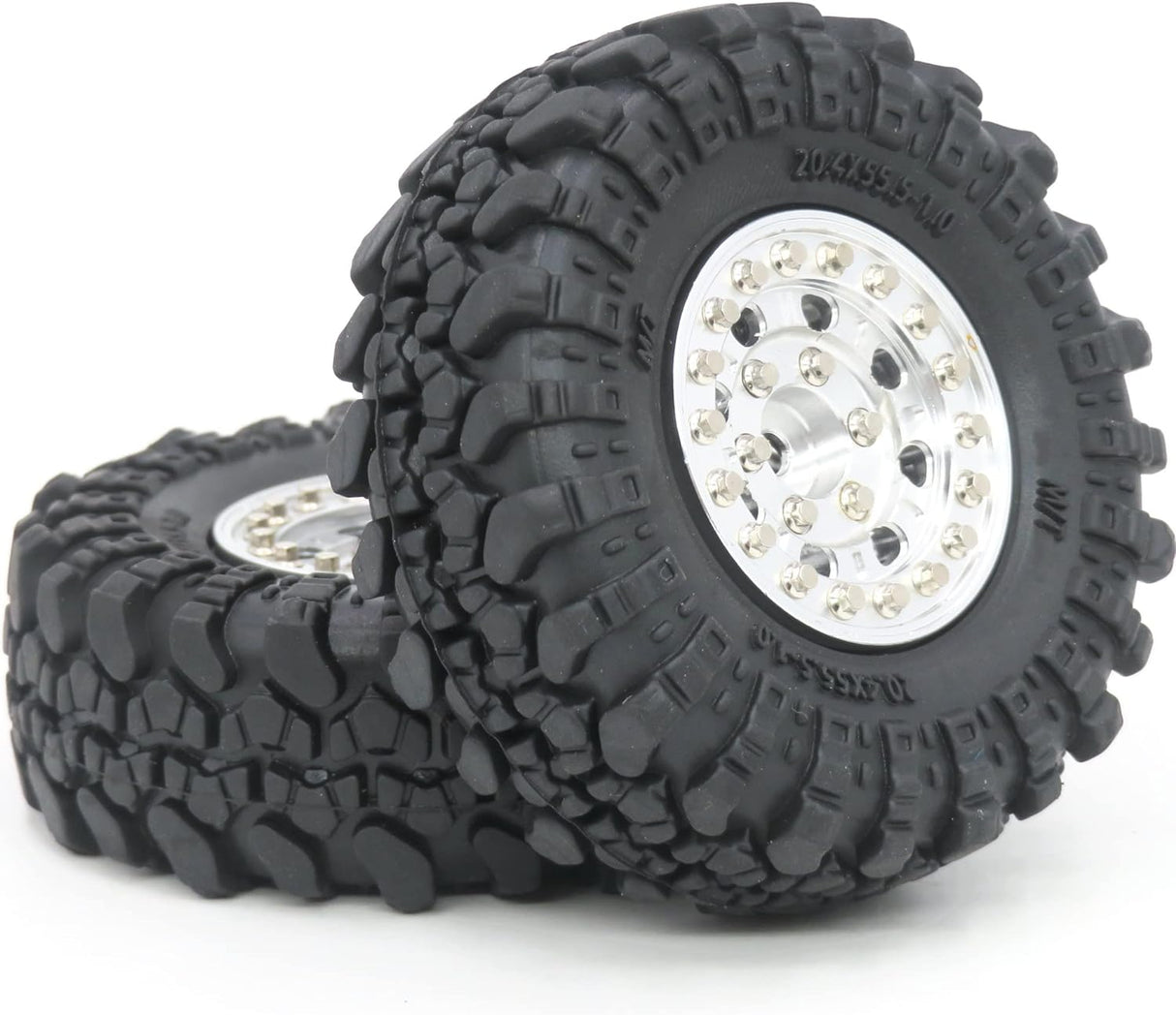 IRONMANRC 1/24 BEADLOCK 1.0 RIMS & TIRES TRX4M & SCX24