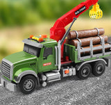Dowilin Large Timber Truck with Loading Crane and 6 Trunks