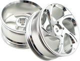 IRonmanRc 1/10 on Road Aluminum Silver 5 Diamond Wheel Rims ( 4 pack )