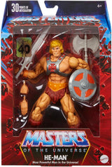 Masters of the Universe Masterverse He-Man Action Figure, 40th Anniversary Figure with Accessories, Motu Character Toy Collectible