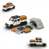 GCD Land Rover Defender 6x6 Off-White Camping Modified 1:64