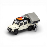 GCD Land Rover Defender 6x6 Off-White Camping Modified 1:64