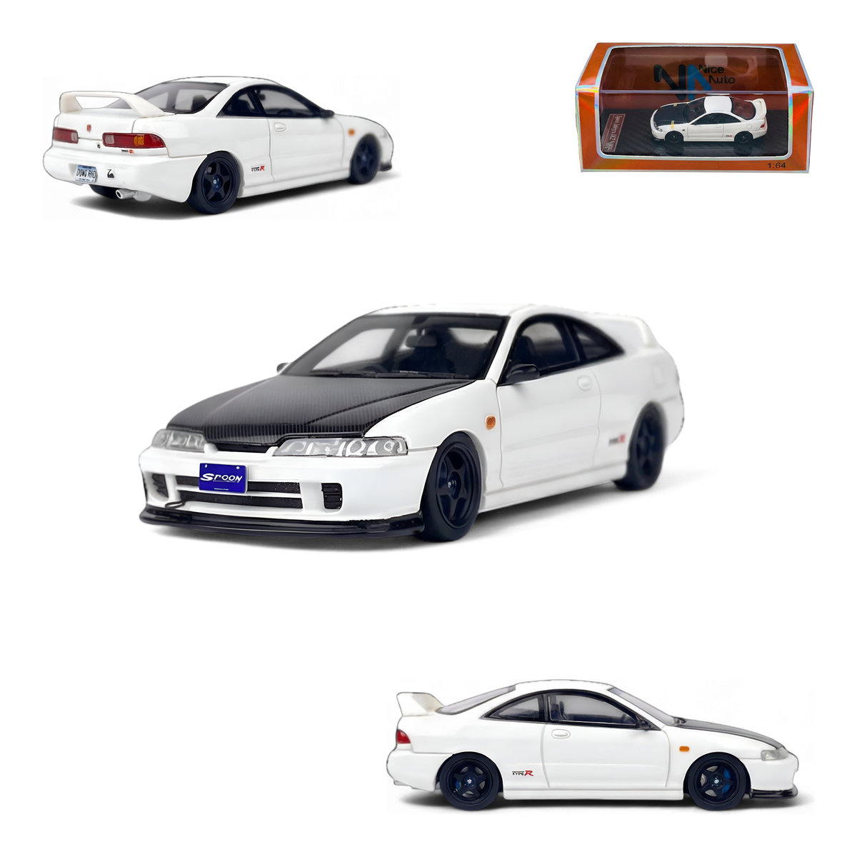 Nice Auto Honda Integra DC2 White Resin 1:64 – Island Hobby Nut