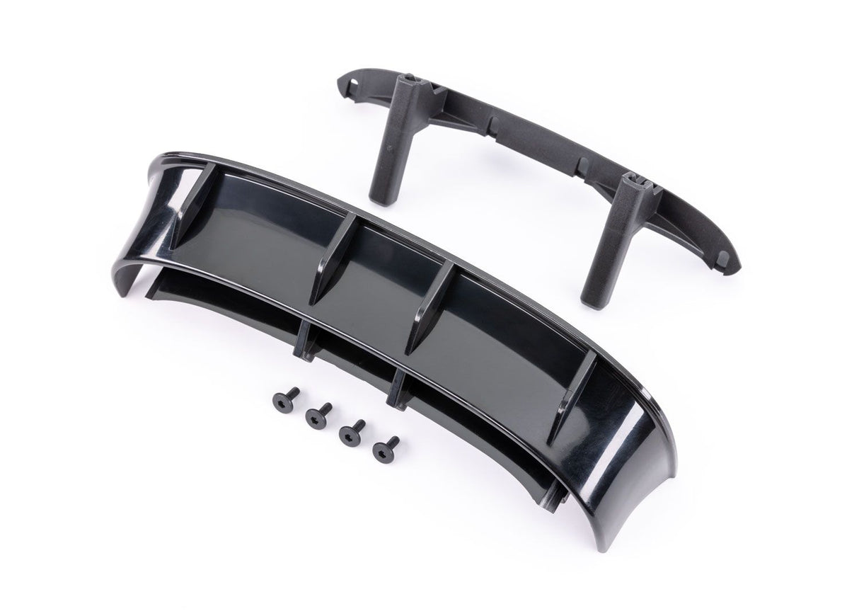 Traxxas 7413X Ford Fiesta ST Rally Black Rear Wing with Screws