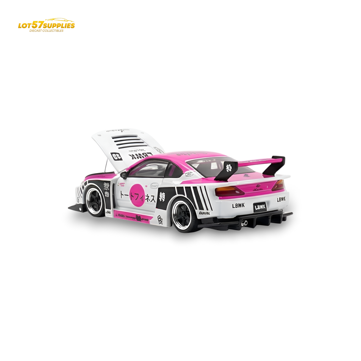 TPC Silvia S15 LBWK Pink - White 1:64