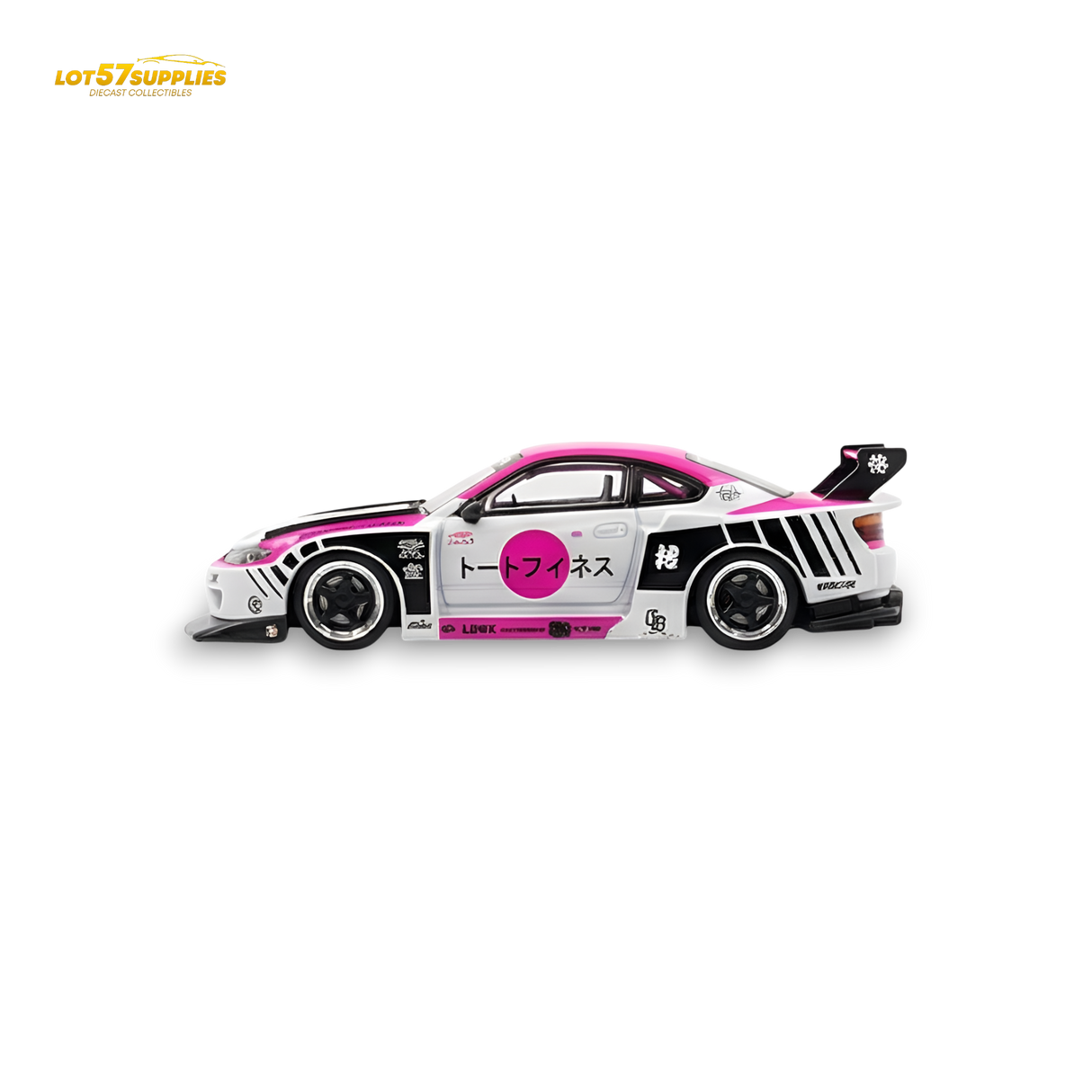 TPC Silvia S15 LBWK Pink - White 1:64