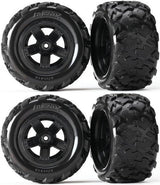 Traxxas 7672 LaTrax Tires/Wheels Assembled Glued Teton (4)