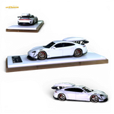 404ERROR Porsche Taycan White with Roof Box 1:64