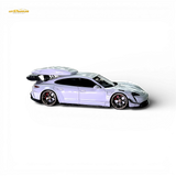 404ERROR Porsche Taycan White with Roof Box 1:64