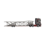 Flame Scania Car Carrier Transport Truck Grey Red 1:64 - Limited to 299 Pcs