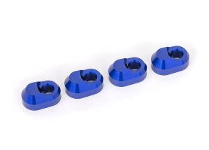 TRAXXAS 7743-BLUE SUSP PIN RETAINER ALUM BLUE (4)