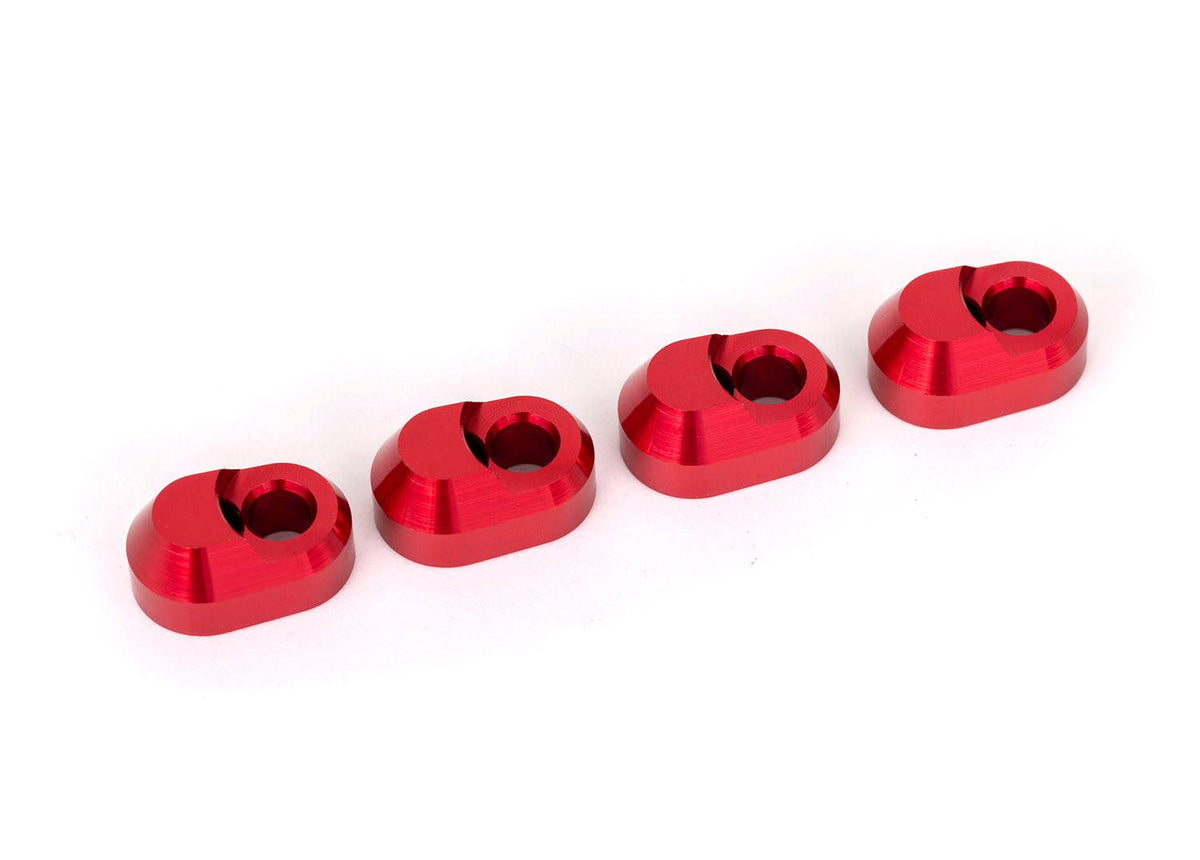 Traxxas 7743-RED Red Aluminum Suspension Pin Retainers (4)
