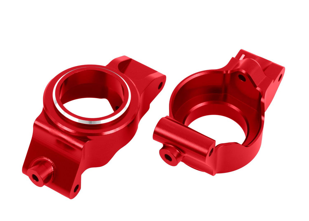 Traxxas 7832-RED CASTER BLOCKS ALUM GRED