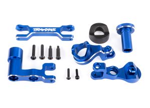 TRAXXAS 7843-BLUE STEERING BELLCRANKS ALUM BLUE