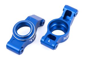 TRAXXAS 7852-BLUE STUB AXLE CARRIERS ALUM BLUE L/R