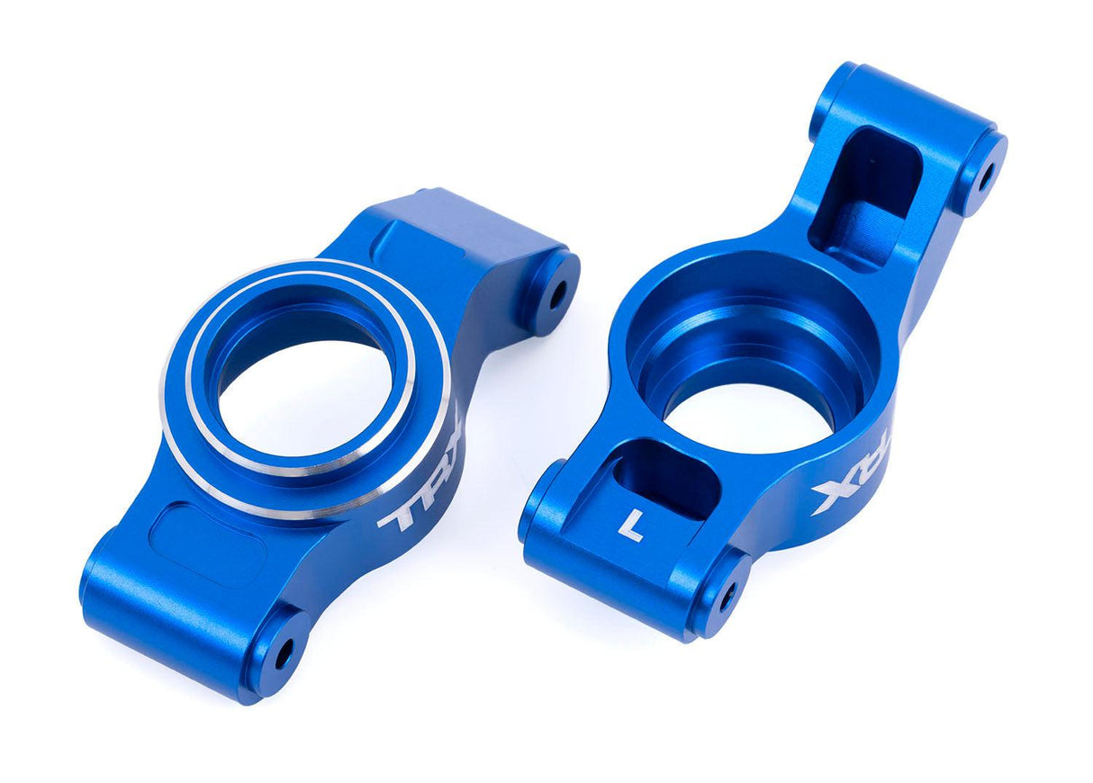 Traxxas 7852-BLUE Blue Aluminum Rear Stub Axle Carriers (L&R) X-Maxx XRT