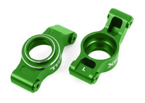 TRAXXAS 7852-GRN STUB AXLE CARRIERS ALUM GREEN L/R