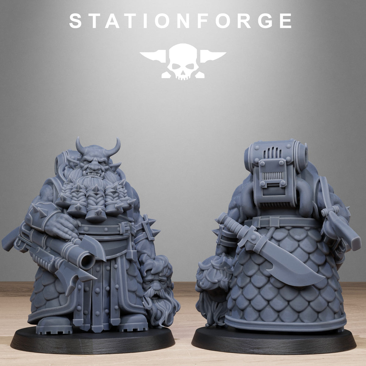 3D Printed Corrupted Guard Dwarves by StationForge Miniatures