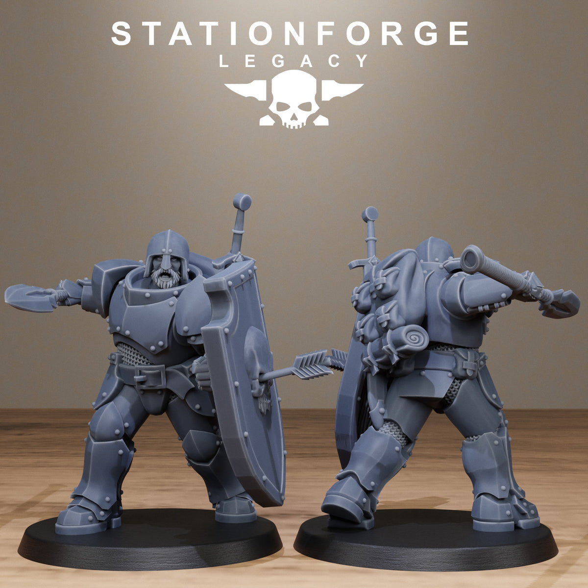 3D Printed Solaris Spearmen by Stationforge Miniatures