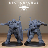 3D Printed Solaris Spearmen by Stationforge Miniatures