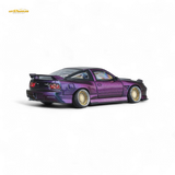 MicroTurbo Nissan 180SX Spirit Rei Purple Chameleon 1:64