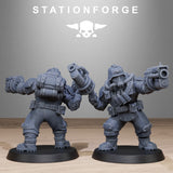 3D Printed GrimGuard Jungle Fighter Mutants x10 by StationForge Miniatures