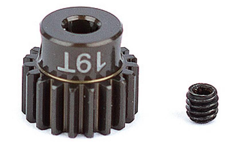 Associated 1337 Aluminum Pinion Gear 19T 48P 1/8 shaft SC10 B44 RC10 / T RC12L3