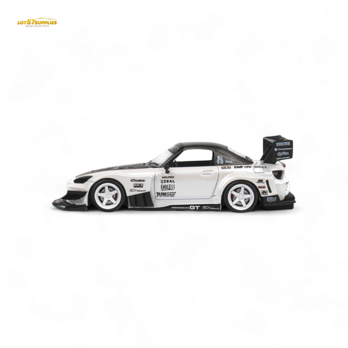 Microturbo Honda S2000 Metallic White 1:64