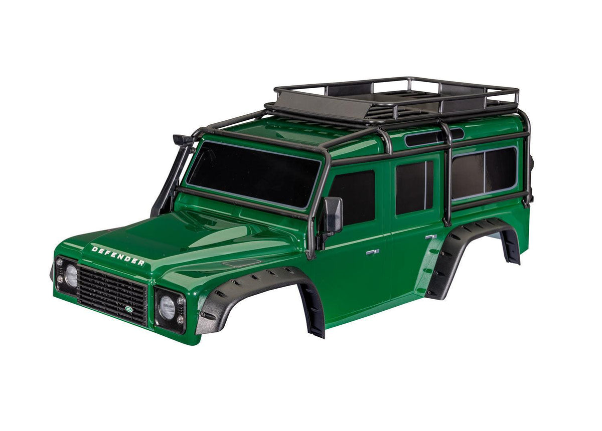 Traxxas 8050-GRN TRX-4 Land Rover Defender Clipless Green Body