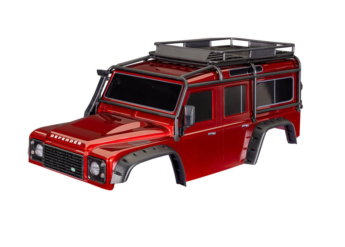 Traxxas 8050-RED TRX-4 Land Rover Defender Clipless Red Body