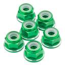 1up Racing 7075 Aluminum Flanged Locknuts - Shine Series - M3