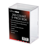 2-Piece Clear 250 Card Storage Box