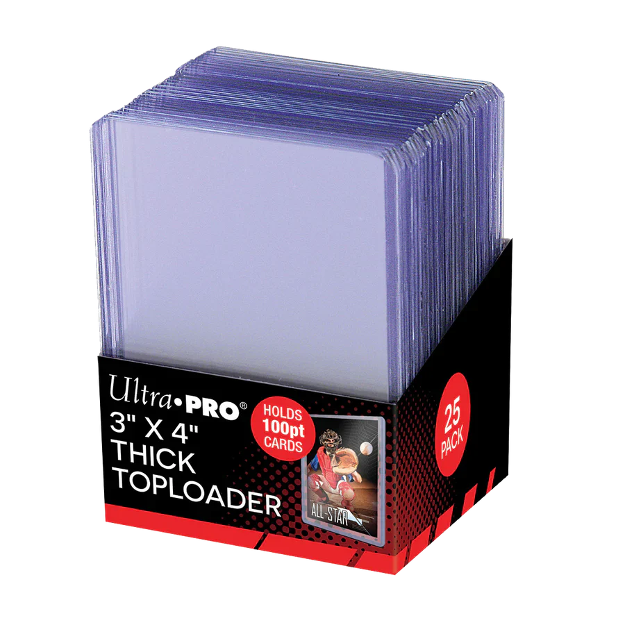 3" x 4" Clear Thick 100PT Toploaders (25ct)