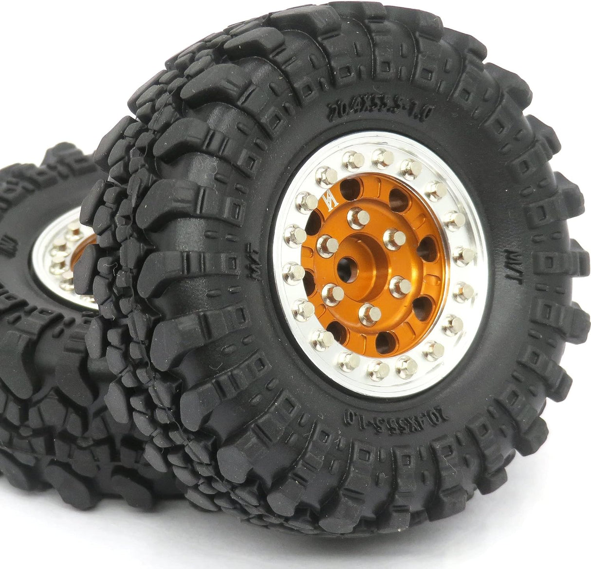 IRONMANRC 1/24 BEADLOCK 1.0 RIMS & TIRES TRX4M & SCX24