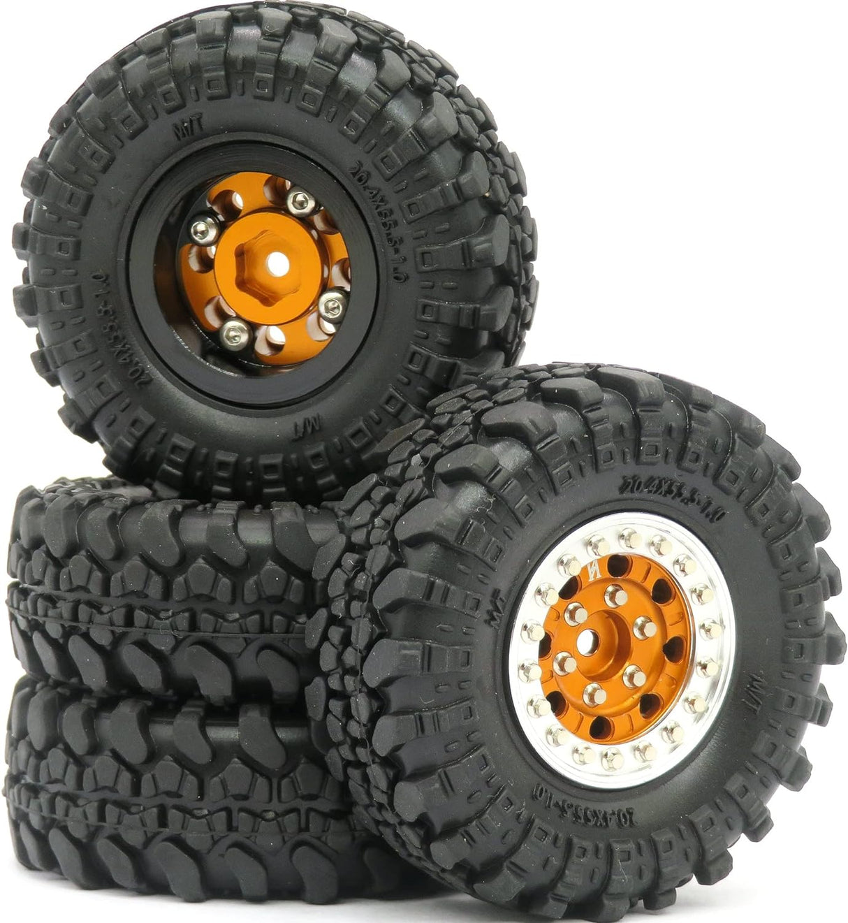 IRONMANRC 1/24 BEADLOCK 1.0 RIMS & TIRES TRX4M & SCX24