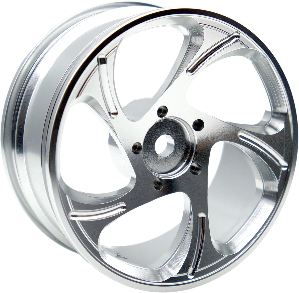 IRonmanRc 1/10 on Road Aluminum Silver 5 Diamond Wheel Rims ( 4 pack )