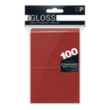 PRO-Gloss Standard Deck Protector Sleeves (Red)