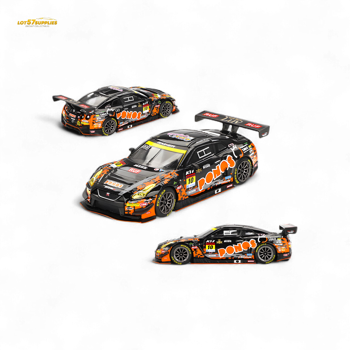 Mini-GT Nissan GT-R Nismo GT3 #10 "PONOS GAINER GT-R" 1:64