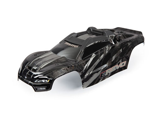 Traxxas 8611R Body, E-Revo®, black (painted, decals applied)