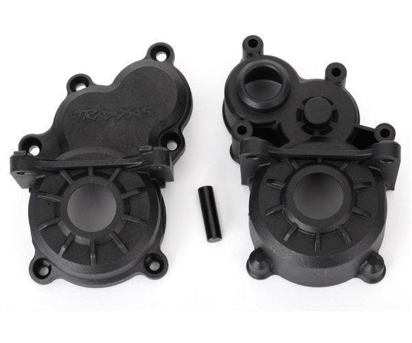 Traxxas 8691 Gearbox halves front & rear w/ idler gear shaft E-Revo VXL Brushless