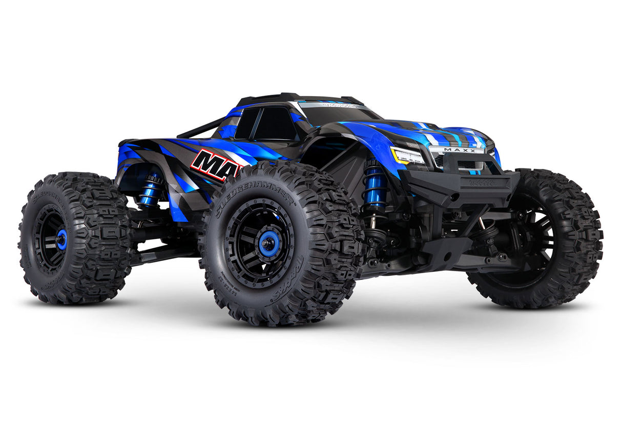 Traxxas 89086-4 Bleu Le plus récent MAXX avec WideMAX