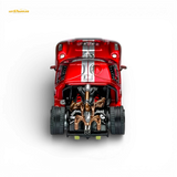 Rhino Model RM Ford GT40 Transparent Red 1:64