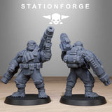 3D Printed GrimGuard Jungle Fighter Mutants x10 by StationForge Miniatures