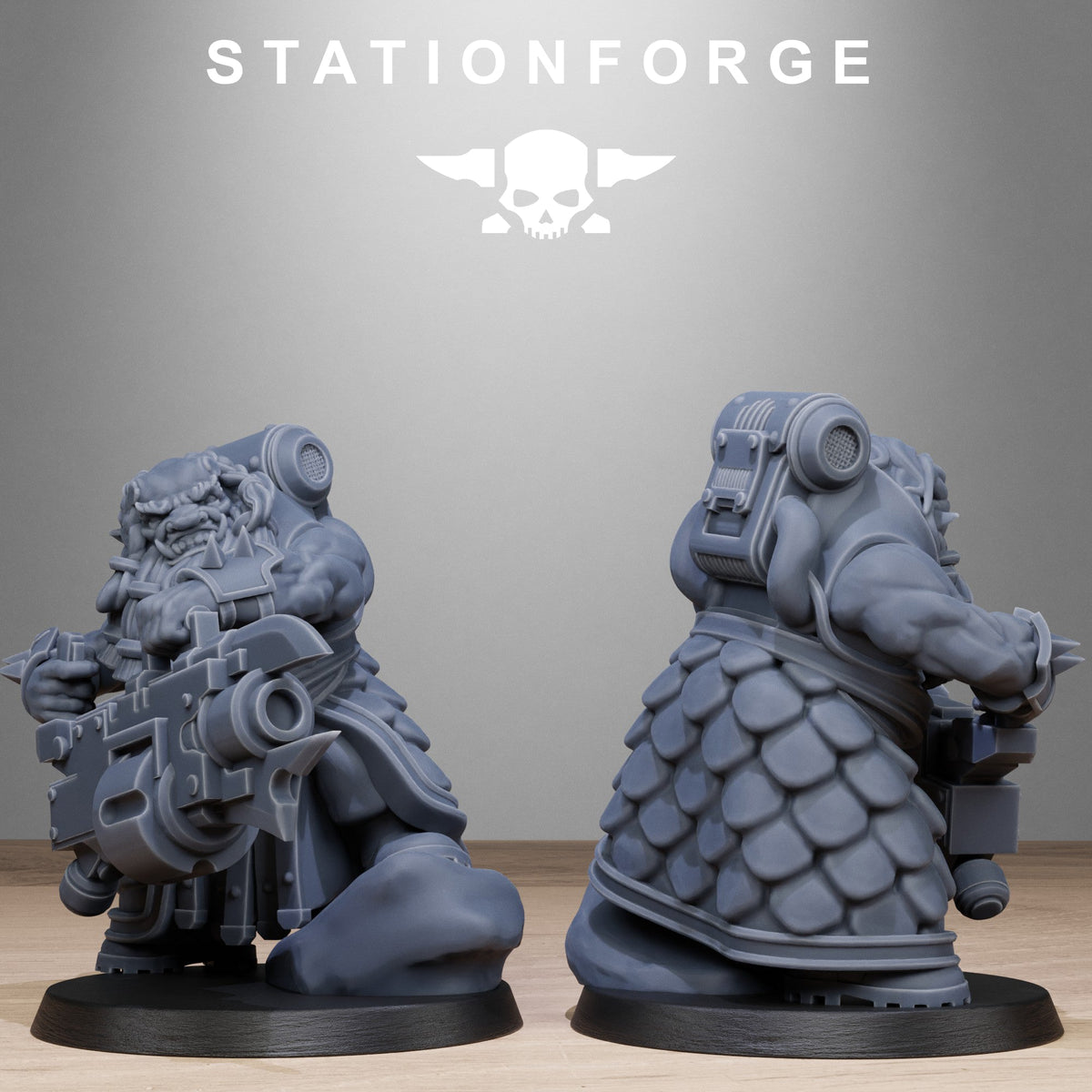 3D Printed Corrupted Guard Dwarves by StationForge Miniatures