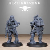 3D Printed GrimGuard Jungle Fighters by StationForge Miniatures