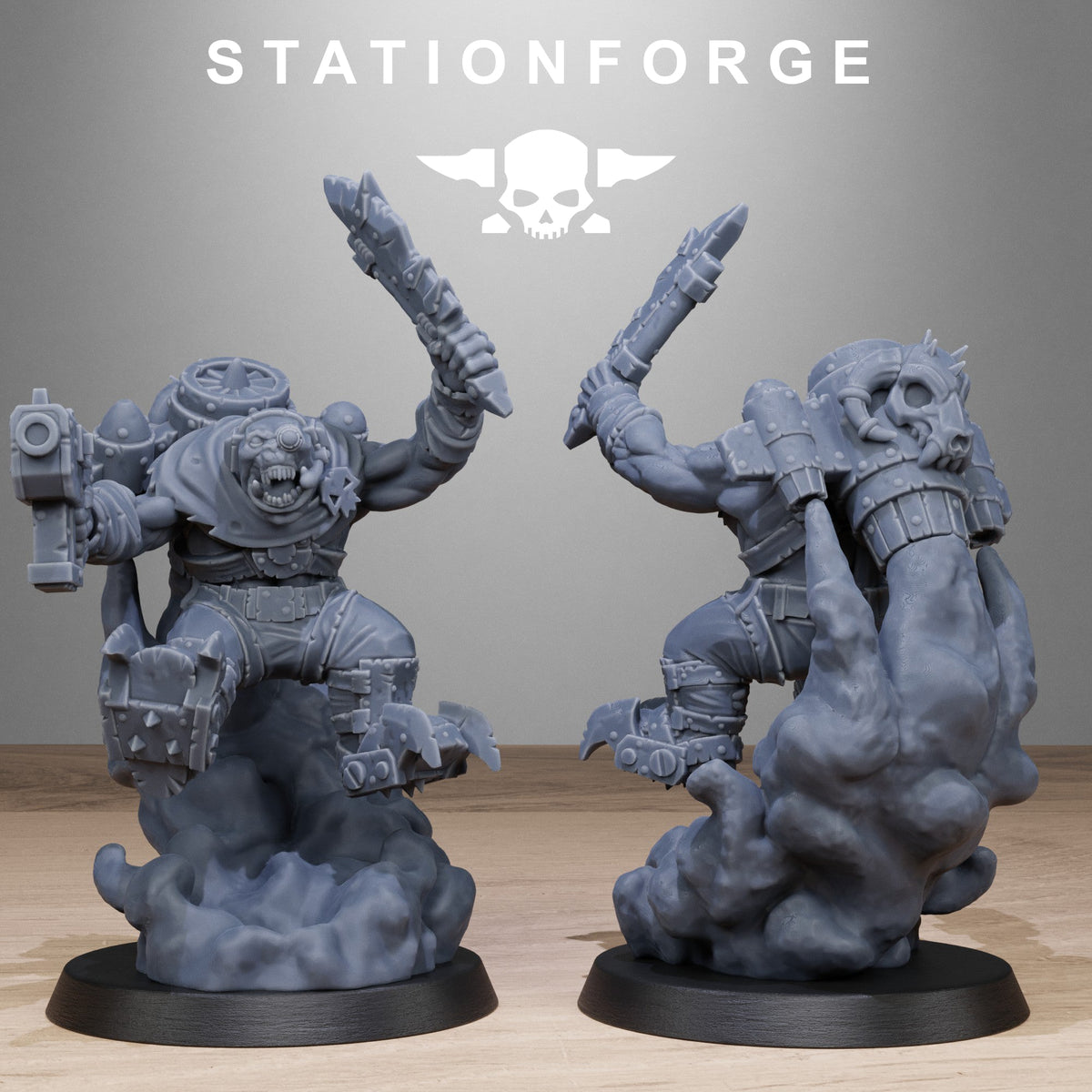 3D Printed Orkaz Flyers by StationForge Miniatures