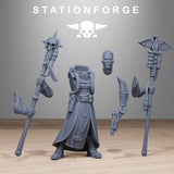 3D Printed GrimCorp Seers by StationForge Miniatures