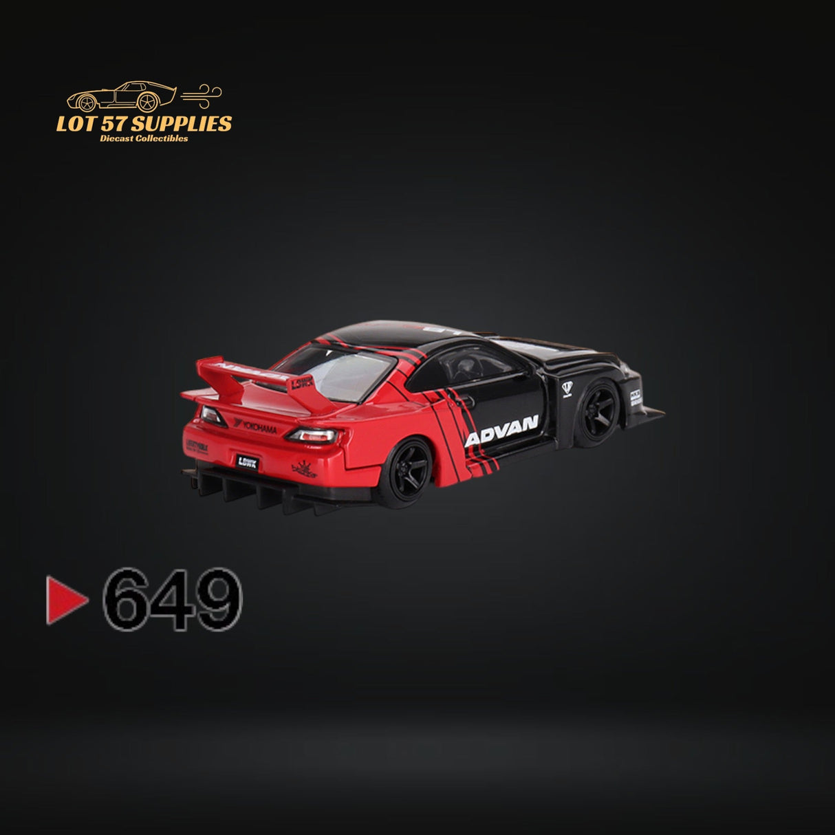 Mini-GT Nissan Silvia S15 LB Super Silhouette Advan 1:64