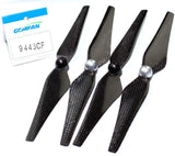 2 Pair Gemfan DJI Phantom 2 Vision+ 9443 Carbon Fiber CW CCW 9x4 Props self-lock
